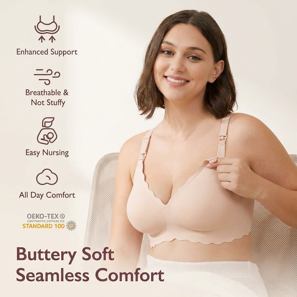 3XL Plus Size Umstands-Still-B – Nursing Bra Sleep Bewertung und Preis